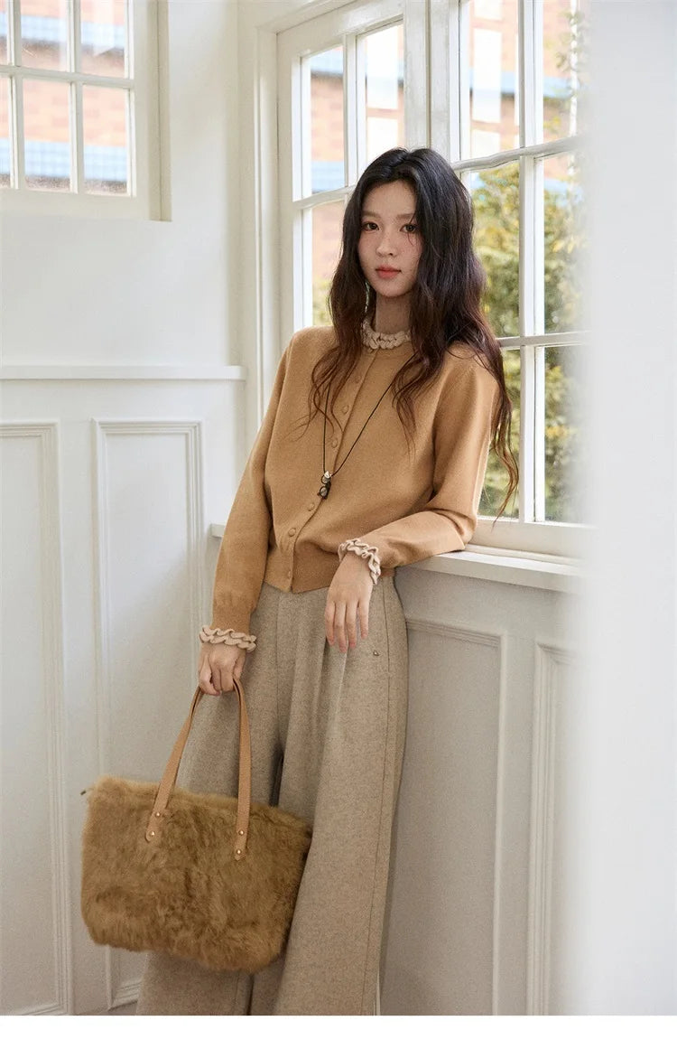MISHOW Retro Wide Leg Pants Three-Dimensional Pleats Pocket MXE90K1129