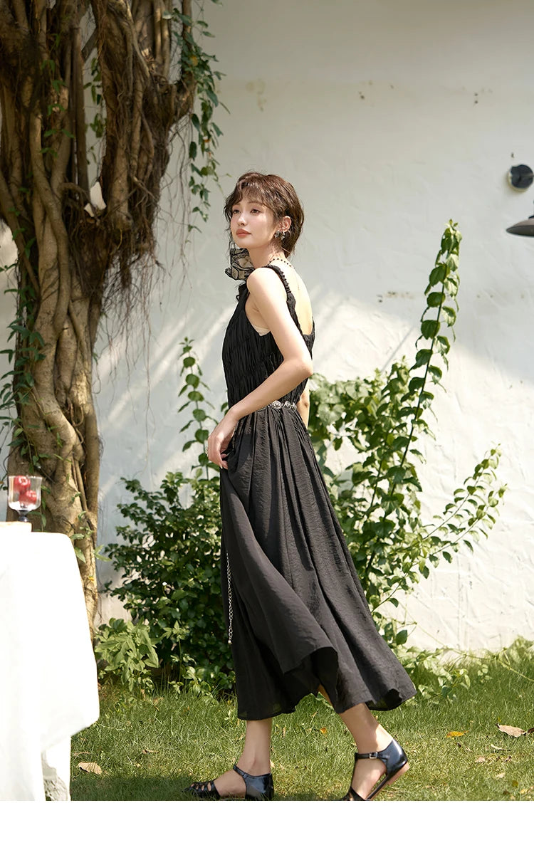 MISHOW French Pleated Suspender Dress MXD26L1939