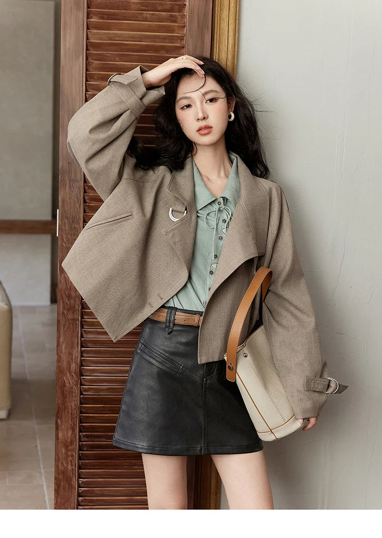MISHOW Vintage Green Blouse Bow Lace-Up Lantern Sleeve MXD44C0337