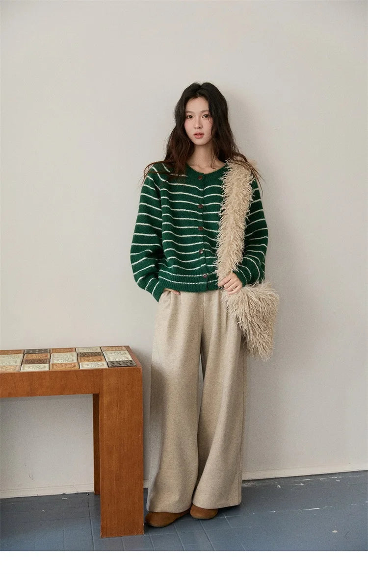 MISHOW Retro Wide Leg Pants Three-Dimensional Pleats Pocket MXE90K1129