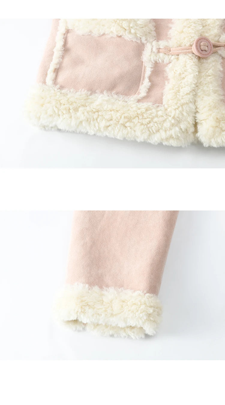 MISHOW Double Face Fur Coat Suede Splicing Fleece Warm MXD55W0646