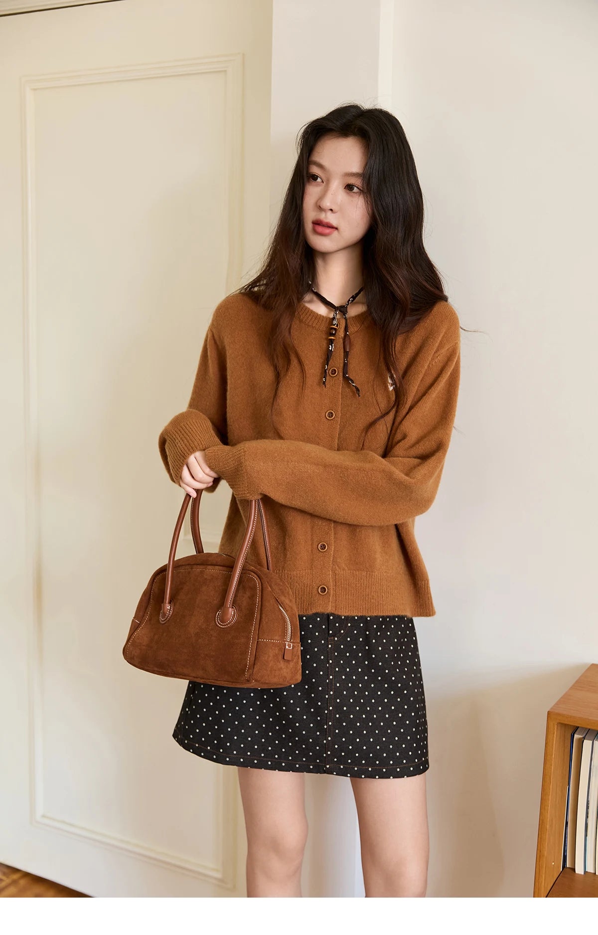 Mishow Retro Flower Embroidery Buckle Cardigan MXE46Z2588