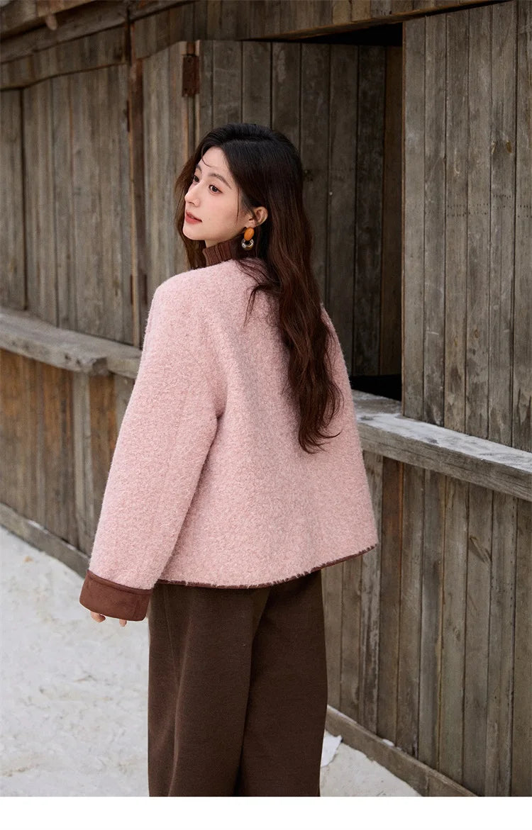 Mishow Cotton Padded Fur Collar Warm Jacket MXE92W0986
