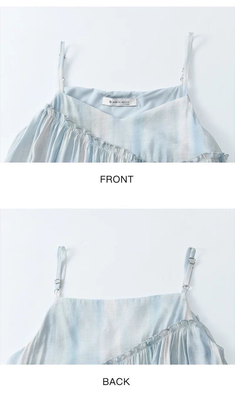 Mishow Tie Dye Sleeveless Seaside Camisole Dress MXE12L2118