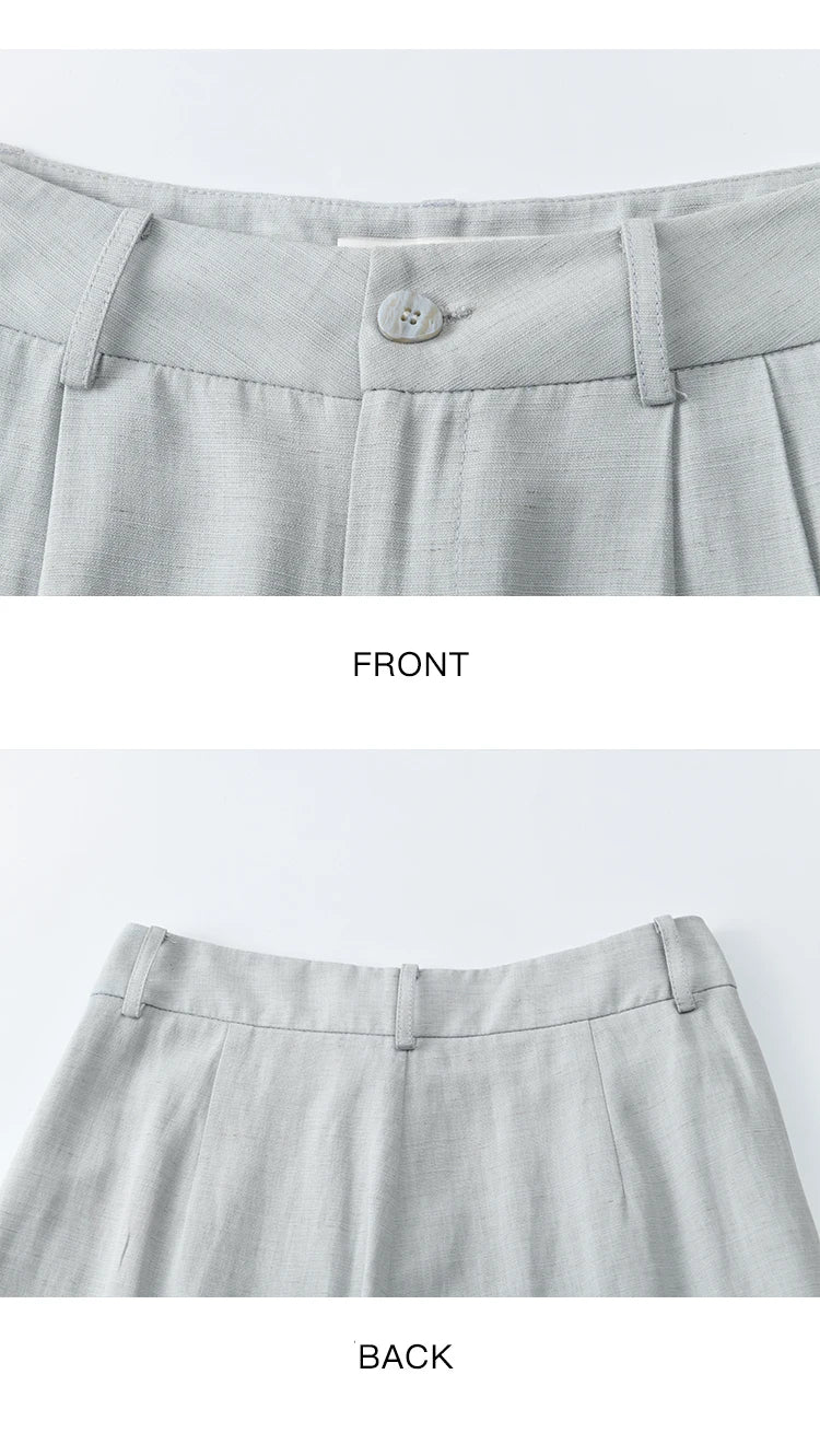 Mishow Solid Sleeveless Top & High Waist Wide Leg Pants Set MXE33T0547