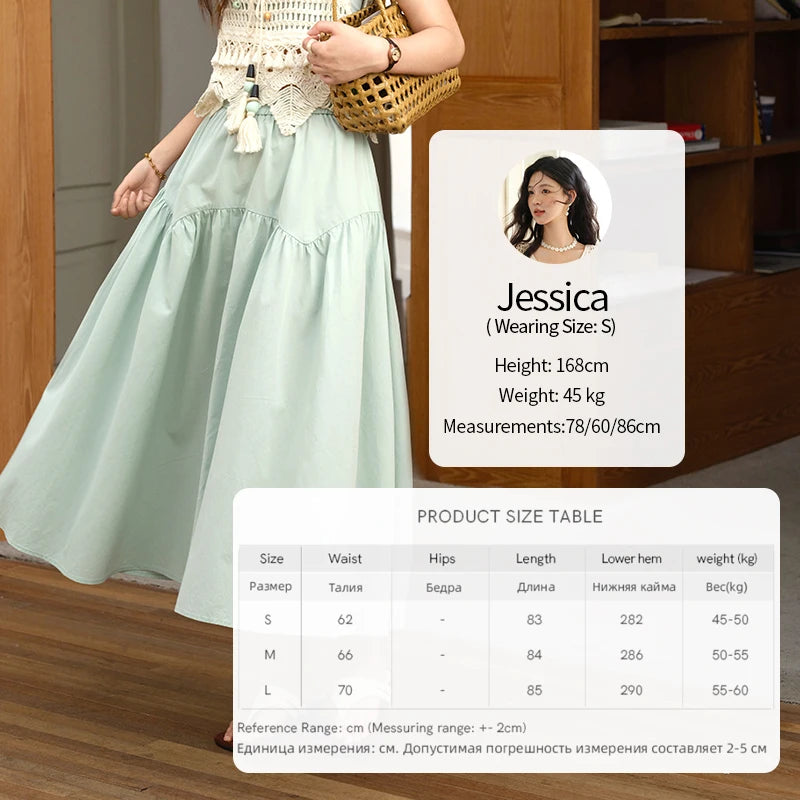 MISHOW High Waist A-Line Skirt Slim Elastic Waist MXE37B0749