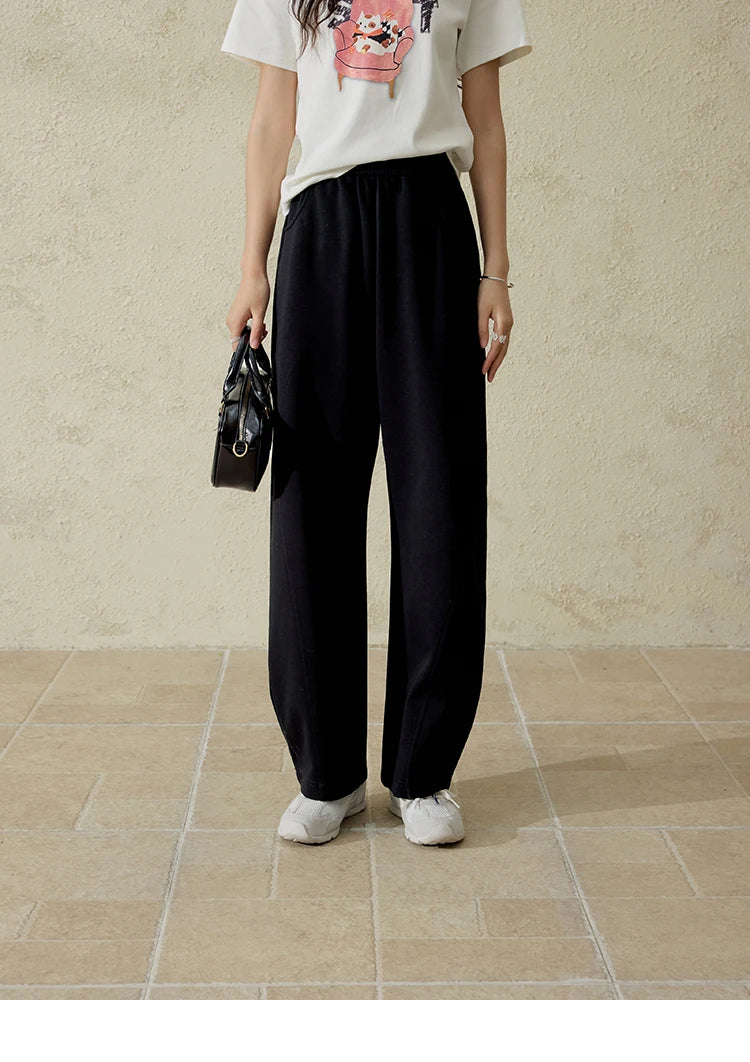 MISHOW Elastic Waist Sweatpants Straight Leg Long Sickle MXE14K0875
