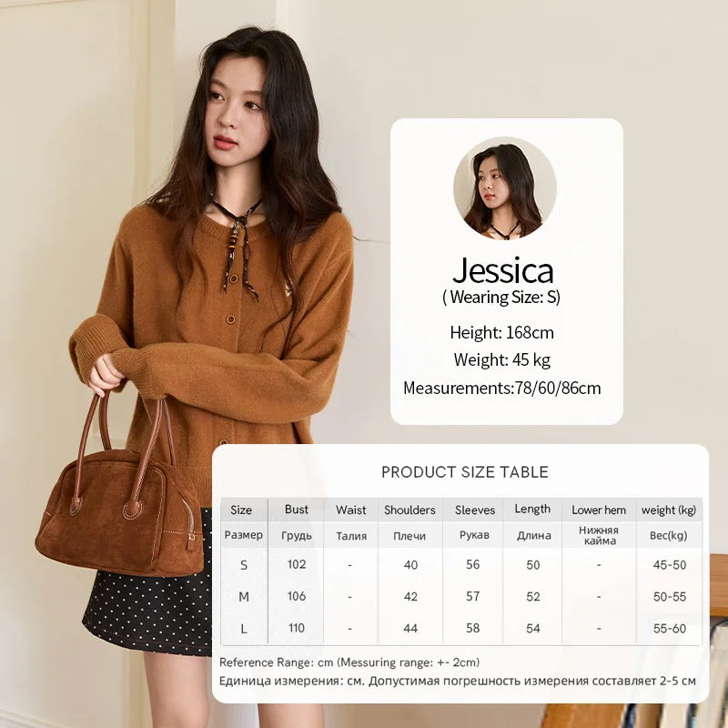 Mishow Retro Flower Embroidery Buckle Cardigan MXE46Z2588