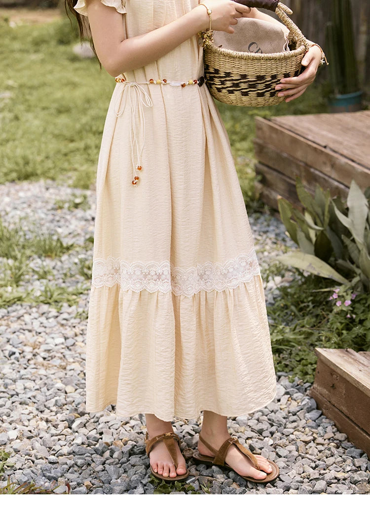 MISHOW French Halter Off-Shoulder Long Dress MXE31L2190