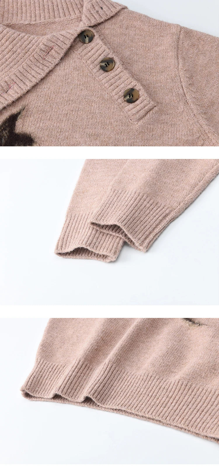 Mishow Plant Jacquard Turtleneck Pullover MXE86Z2658