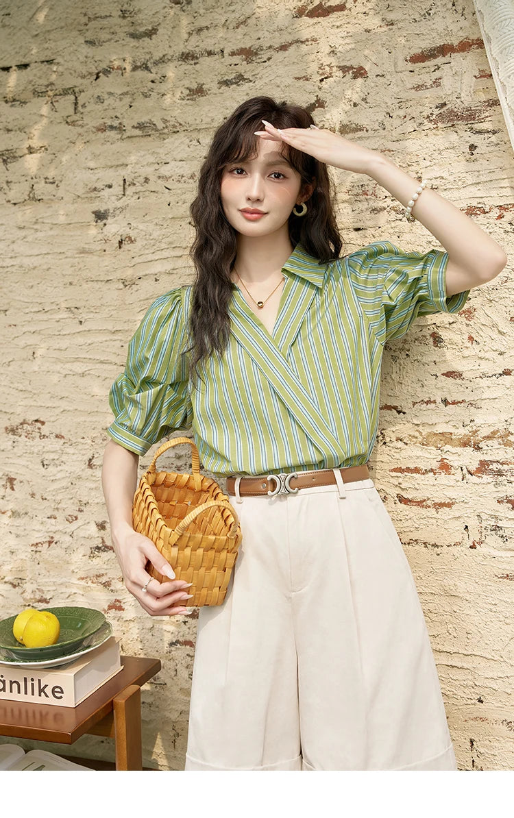 Mishow High Waist Slim A-Line Suit Shorts MXD28K0647
