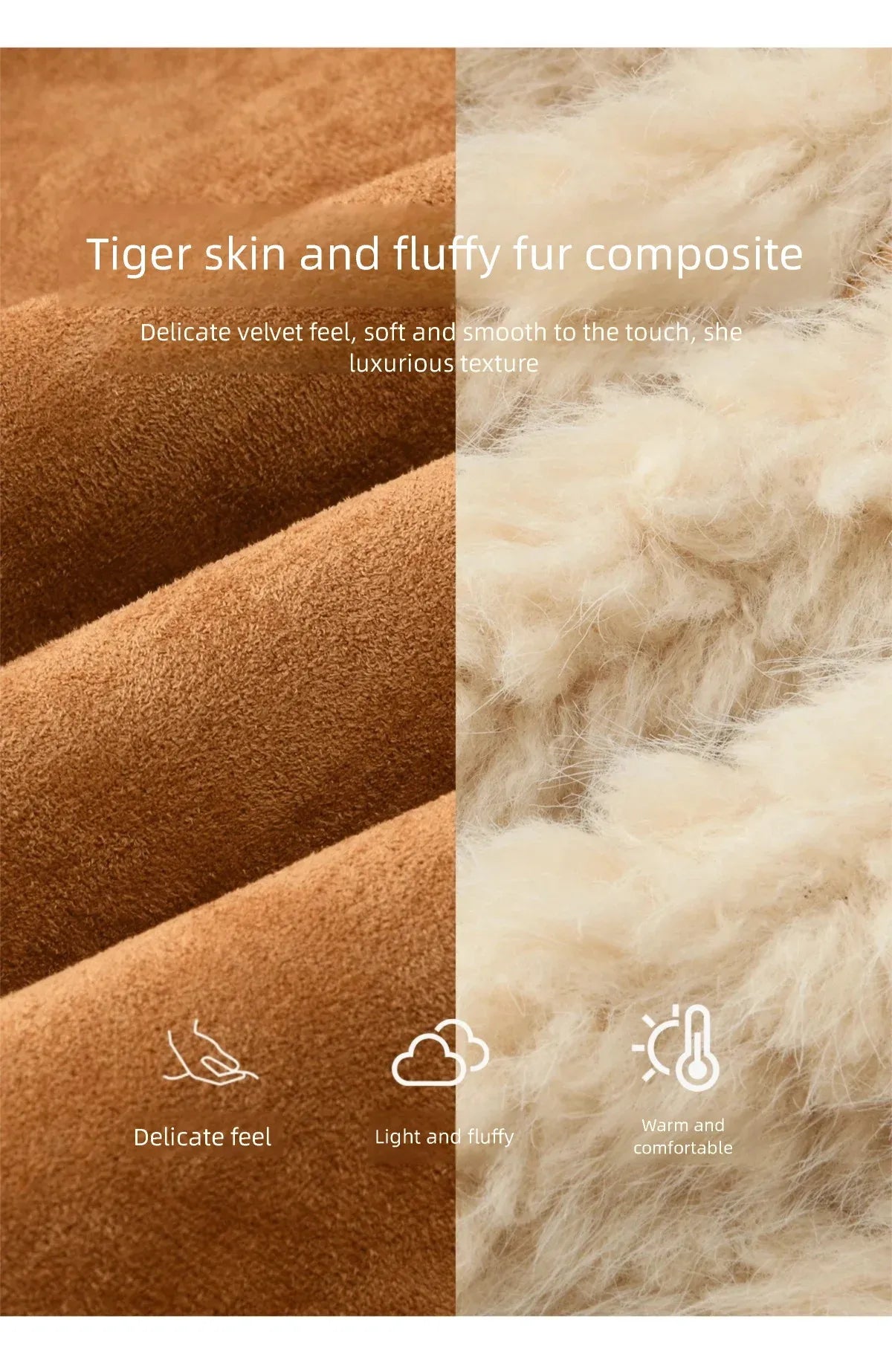 Mishow Fur One-Piece Lamb Wool Bull Horn Buckle Coat MXE91W1002