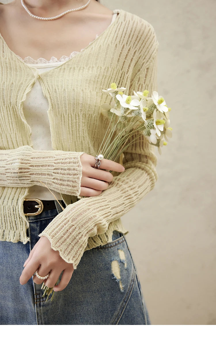 Mishow Casual V-Neck Slim Knit Cardigan MXE16Z1193