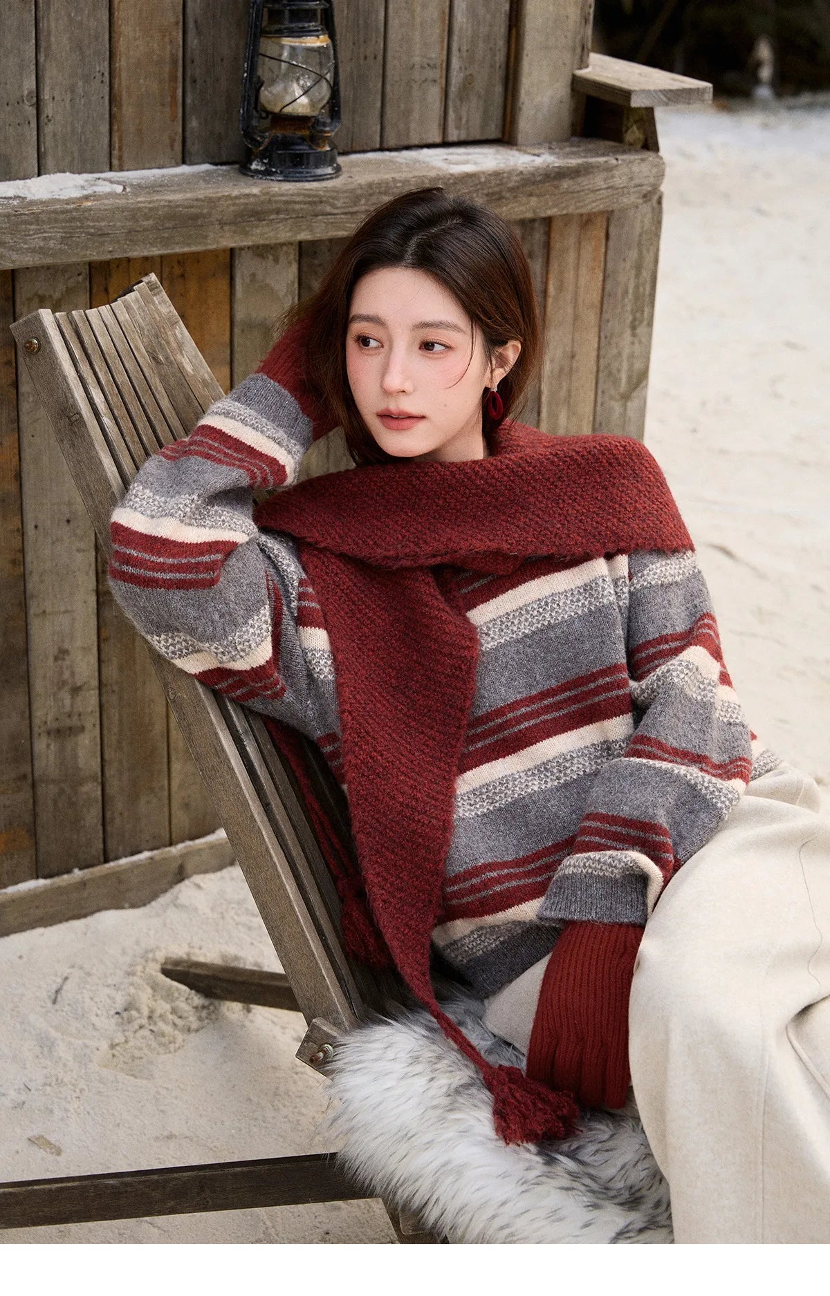 Mishow Warm Loose Knit Pullover Sweater MXE92Z2828