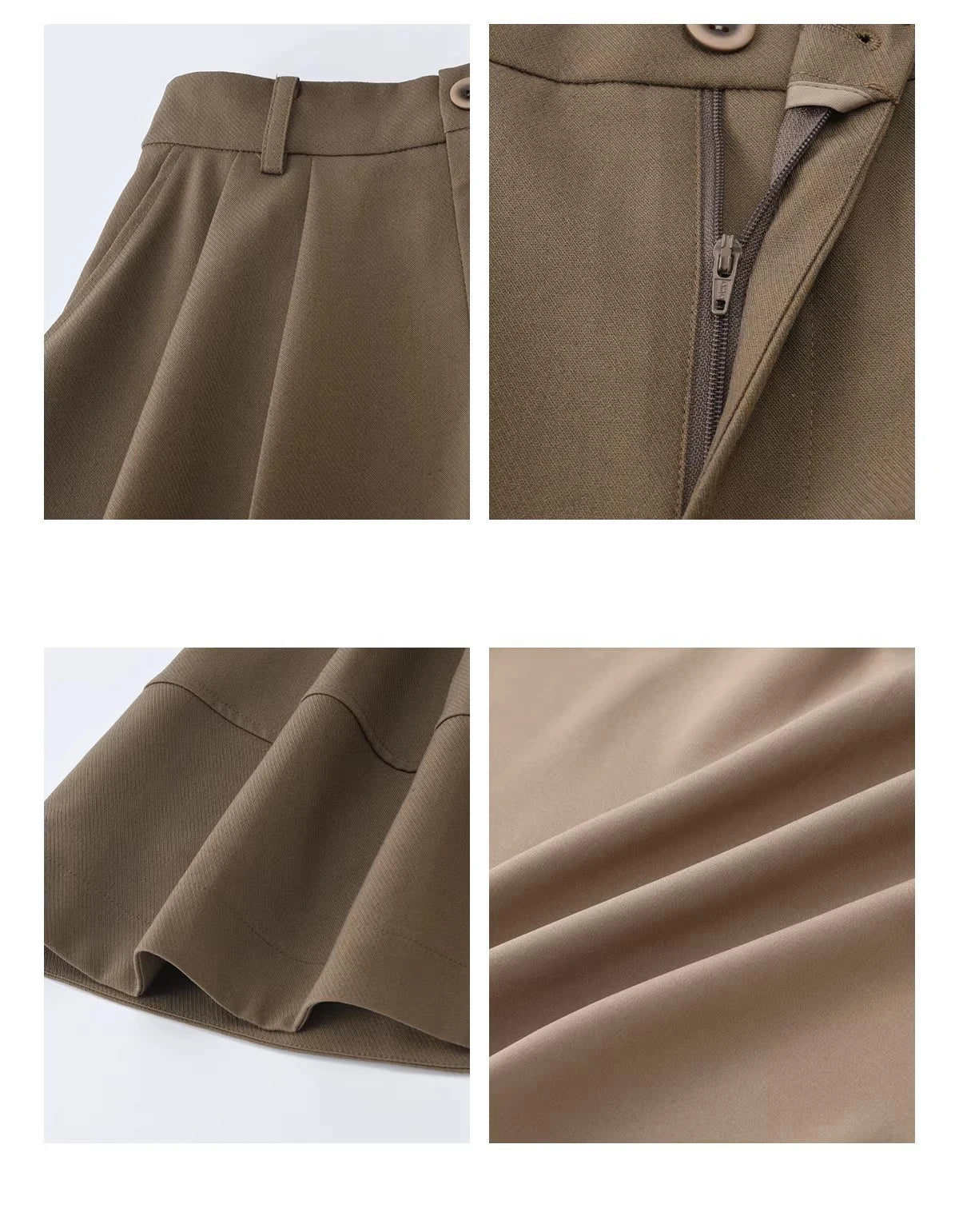 Mishow A-Line Flower Bud Pleated Skirt MXF108B0767