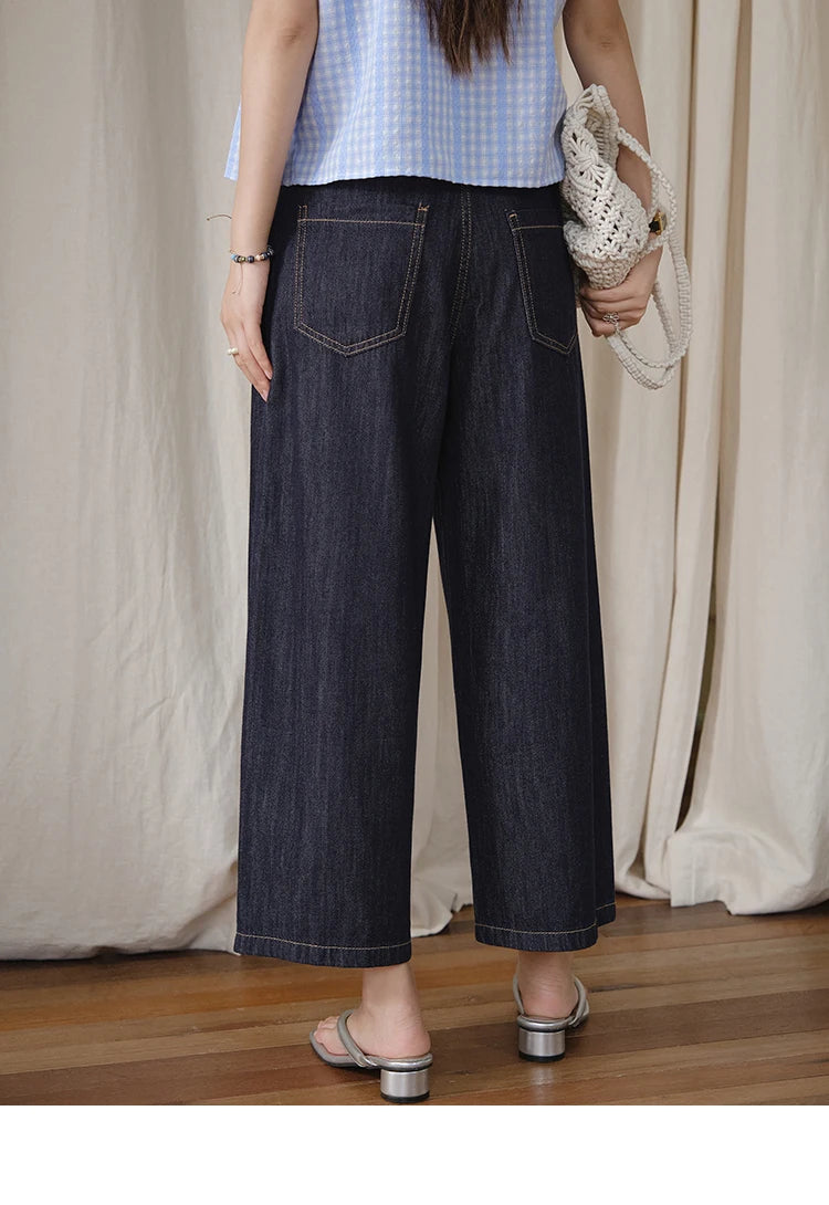 Mishow High Waist Wide Leg Straight Jeans MXE37K0995
