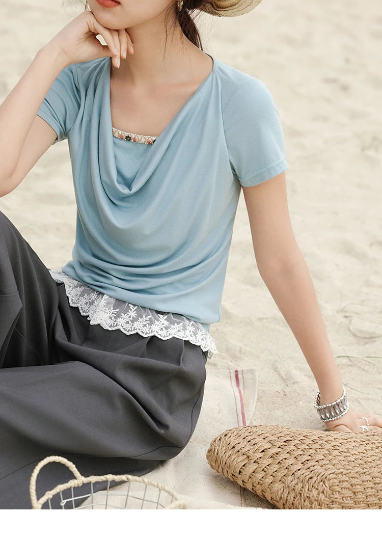 MISHOW Gray High Waist Wide Leg Pants Retro Office MXE32K0921