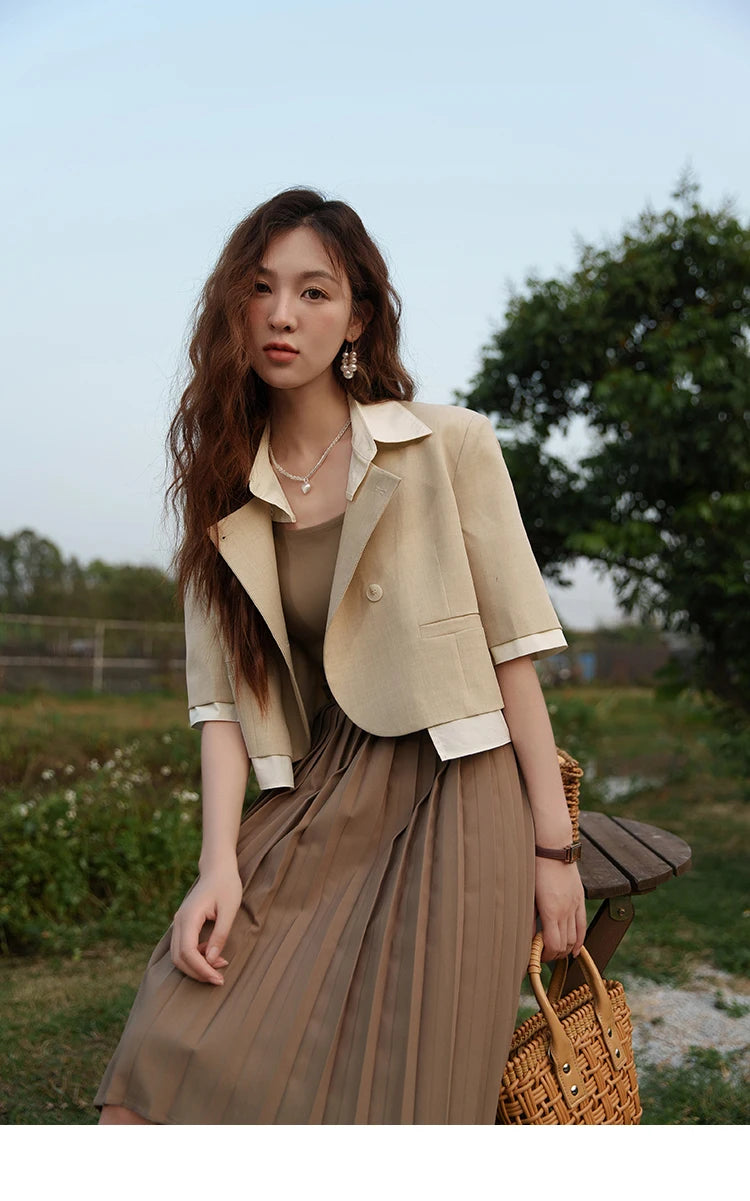 Mishow Fake Two Short Suit Jacket MXC33W0016