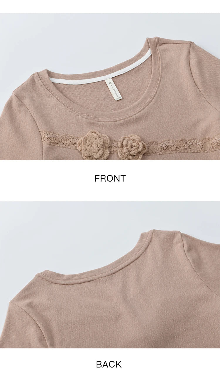 Mishow French Pink Woven Patchwork Knit Dress MXE36L2247