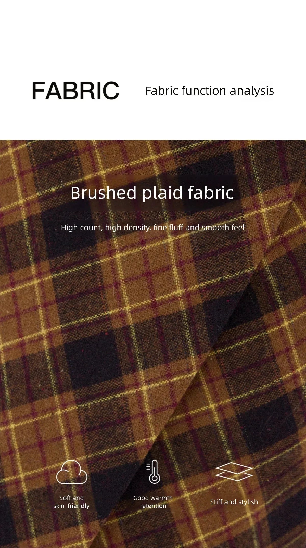 Mishow Retro Plaid Brushed High Waist Warm Skirt MXE91B2457