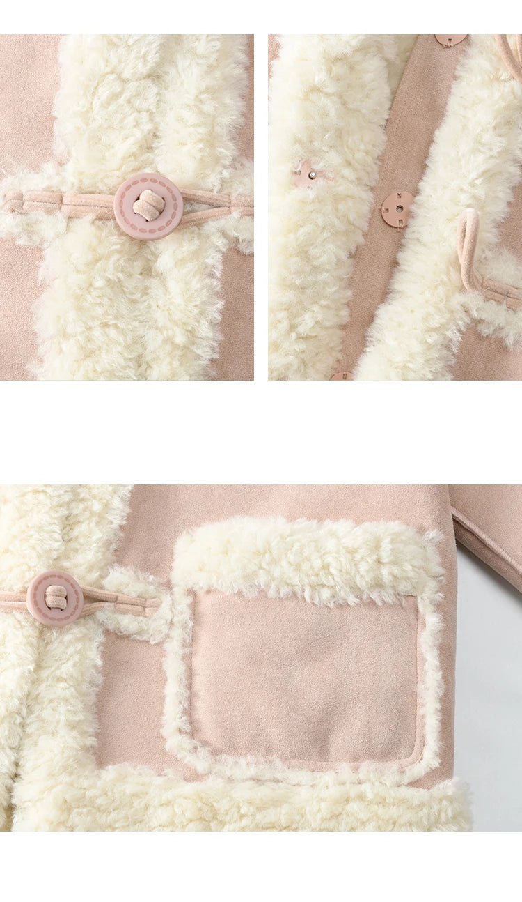 MISHOW Double Face Fur Coat Suede Splicing Fleece Warm MXD55W0646