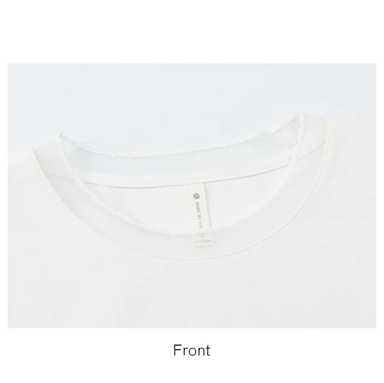 Mishow Lace Edge Splicing Round Neck Tee MXE38T0630