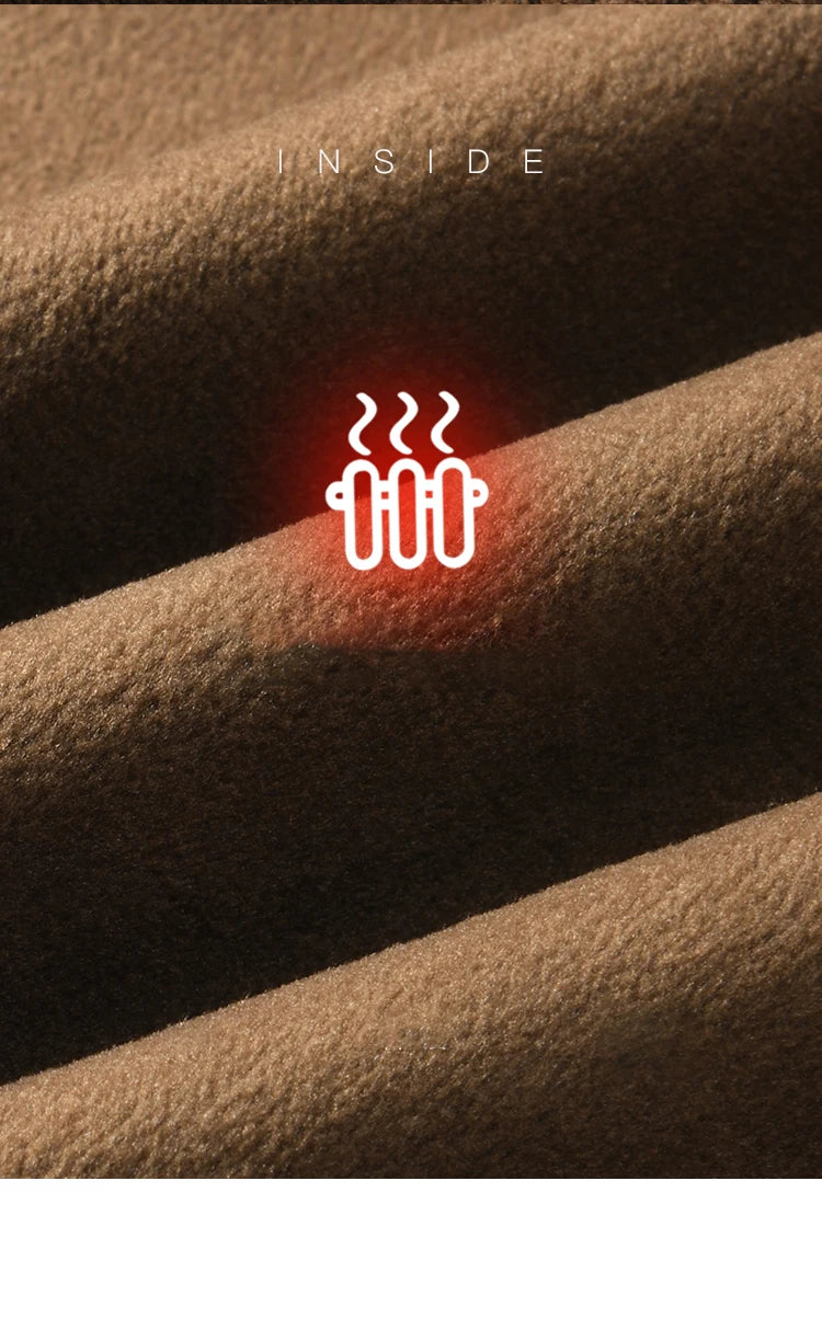 MISHOW Corduroy Pants High Waist Straight Pocket Velvet Inside MXD55K0813