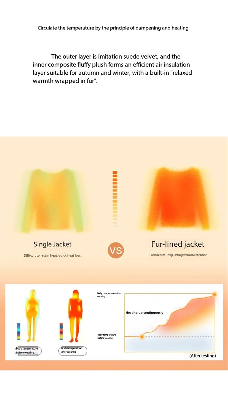 MISHOW Yellow Suede Fur Collar Short Coat Single-Breasted MXE89W0897