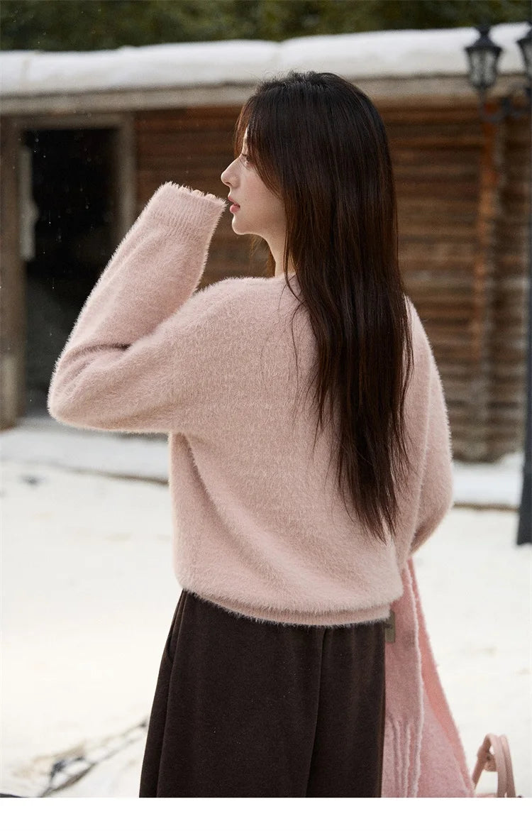 Mishow Elegant Handmade Crochet Bowknot Sweater MXE87Z2679