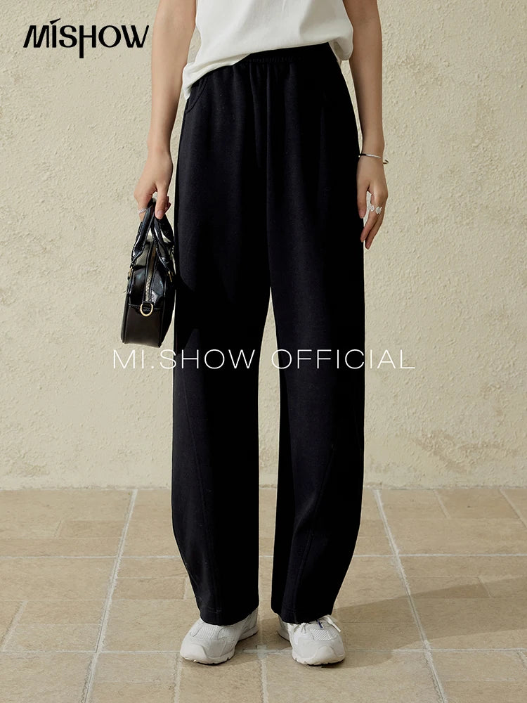 MISHOW Elastic Waist Sweatpants Straight Leg Long Sickle MXE14K0875