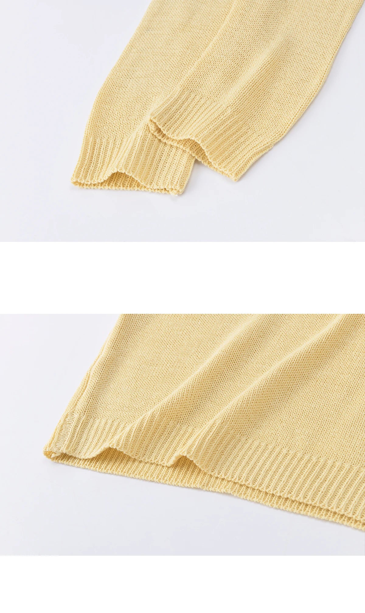 Mishow Yellow Hollow Lace Trim Boat Neck Sweater MXF15Z3050