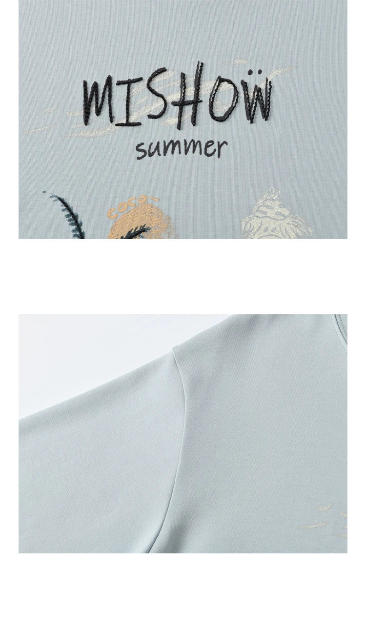 Mishow Coconut Tree Print Holiday Tee MXE31T0516