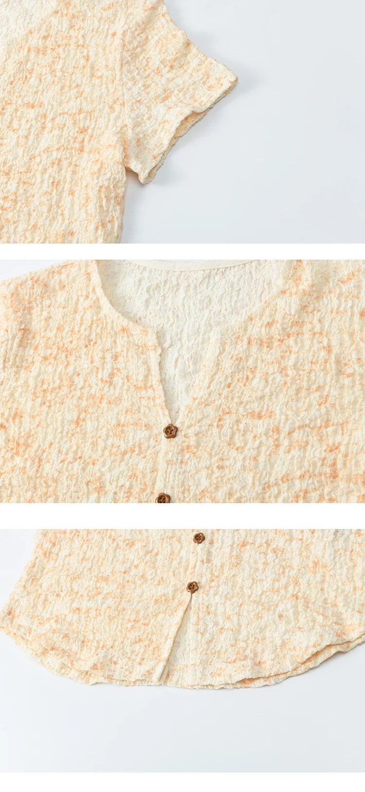 Mishow V-Neck Print Knit Slim Tee MXE31Z1234