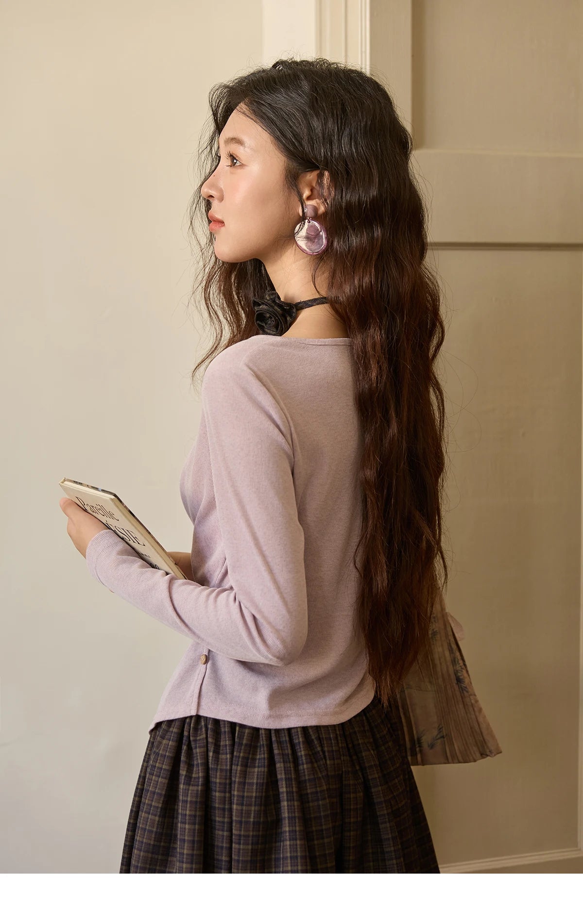 Mishow Cross Wrap Waist Defining Knit Top MXE43Z1344
