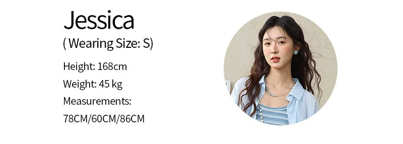 Mishow Blue Striped Camisole Dress & Lyocell Shirt Set MXE34L2285