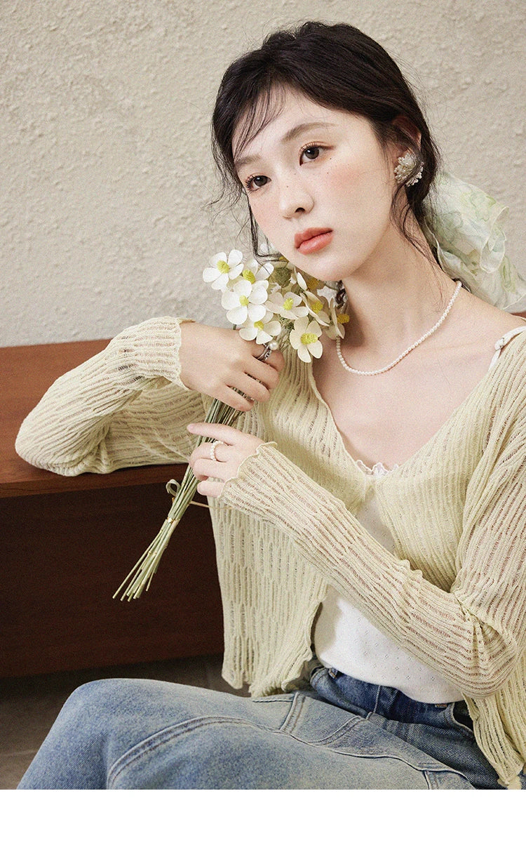 Mishow Casual V-Neck Slim Knit Cardigan MXE16Z1193