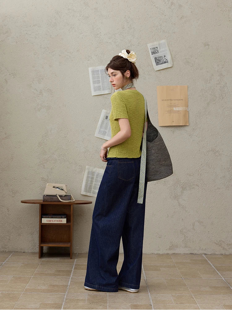 Mishow Solid Knit Round Neck Office Tee MXE31Z1229