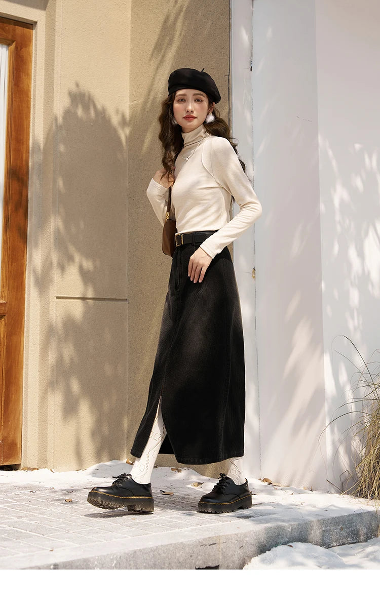 Mishow Mock Neck Bottoming Shirt MXC58Z0290
