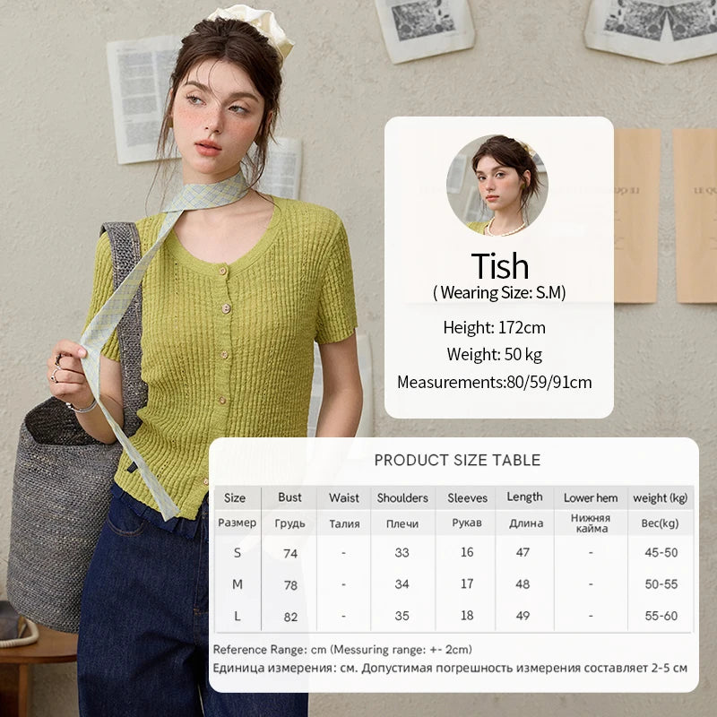 Mishow Solid Knit Round Neck Office Tee MXE31Z1229