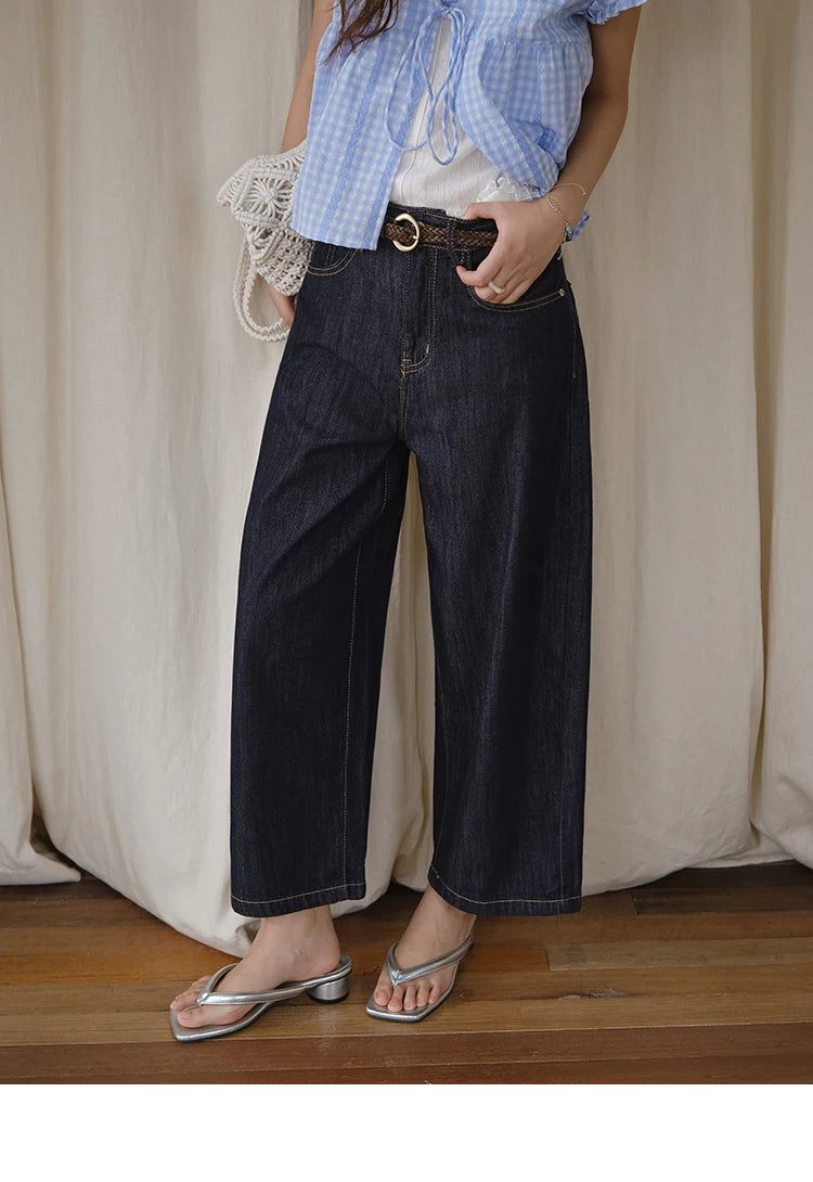 Mishow High Waist Wide Leg Straight Jeans MXE37K0995