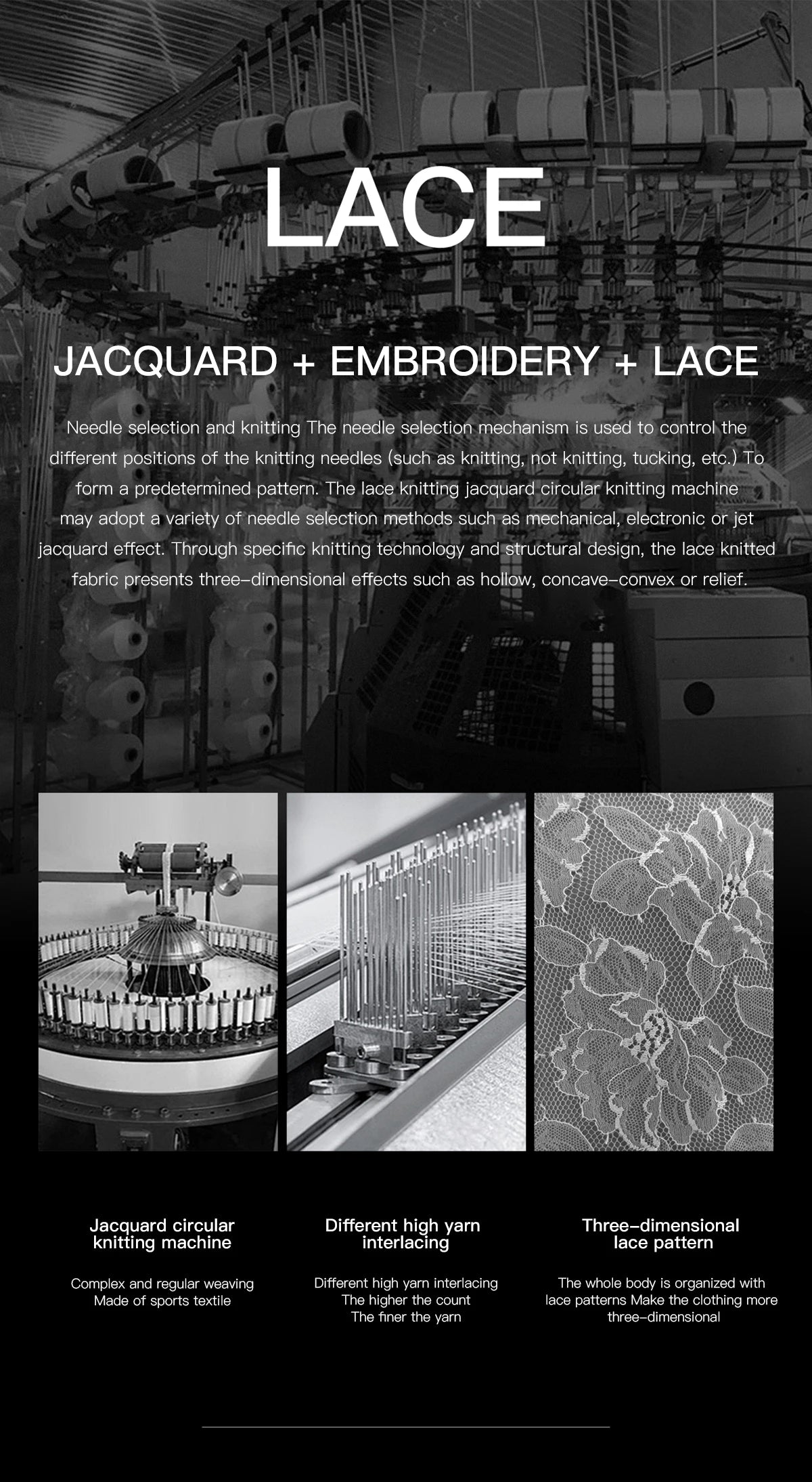 MISHOW Lace Jacquard Embroidered Shirt Black Fungus Edge MXE41X1927