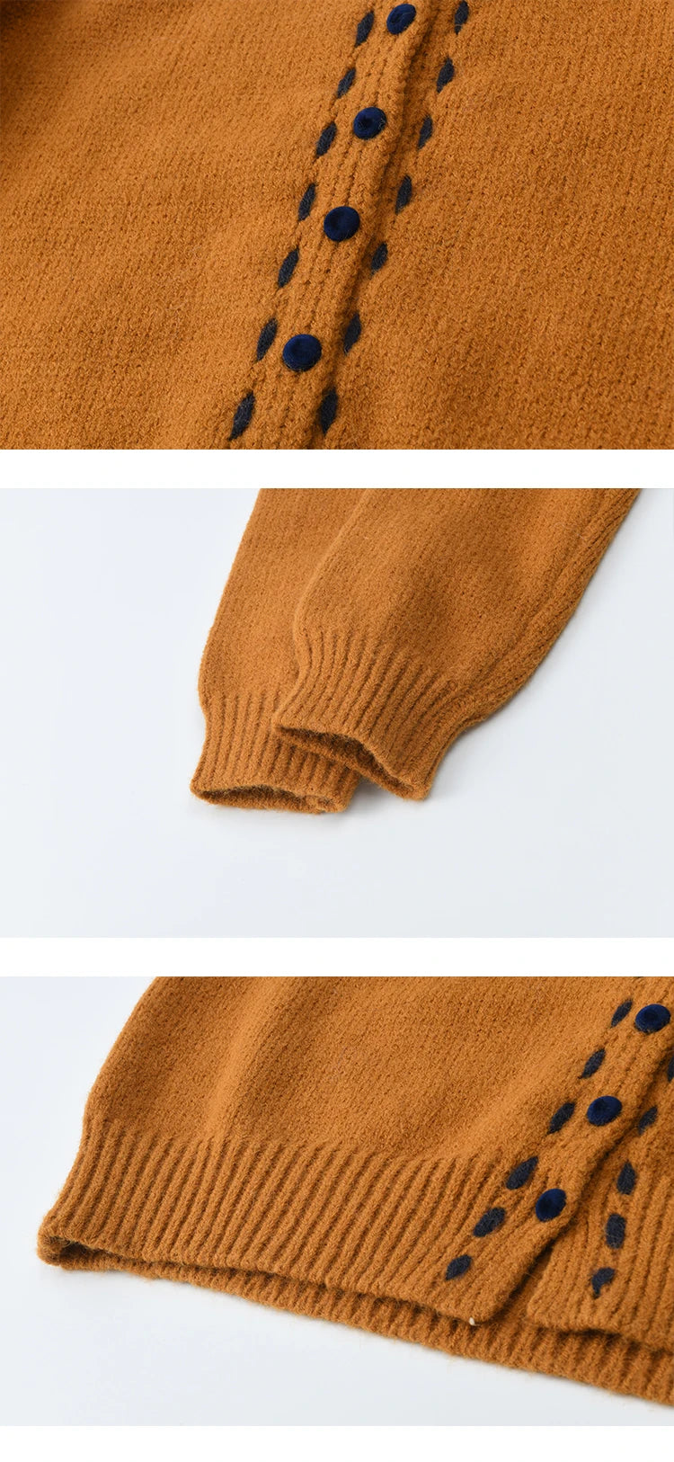 Mishow Retro Turtleneck Single-Breasted Cardigan MXE48Z2617