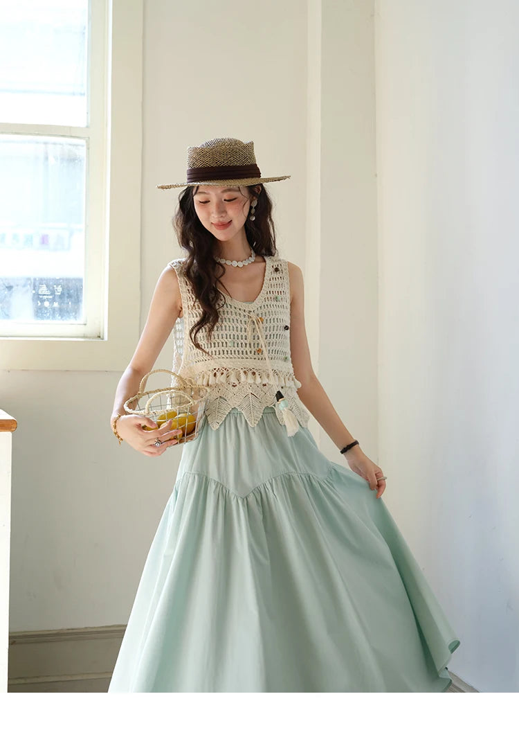 MISHOW High Waist A-Line Skirt Slim Elastic Waist MXE37B0749