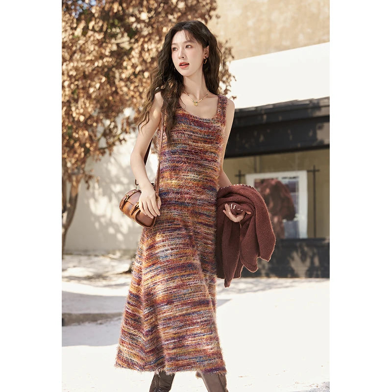 Mishow Retro Knitted Cardigan & Suspender Dress Set MXC59L1625