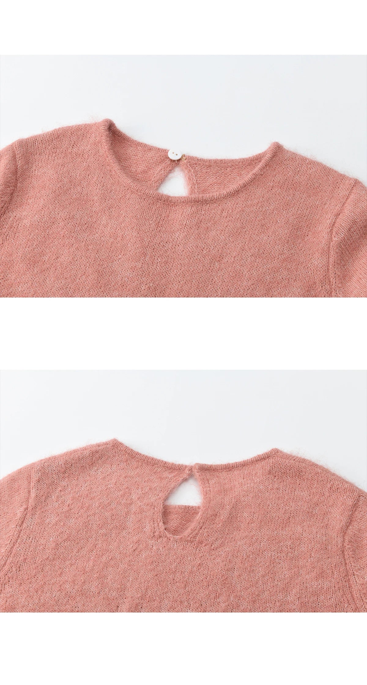 Mishow French Pink Ruffled Hem Pullover with Drawstring Belt MXE90Z2824