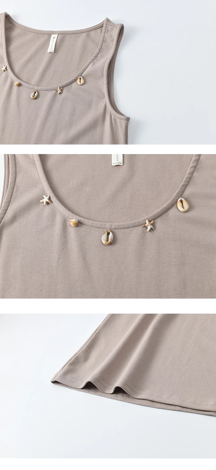 Mishow Solid Sleeveless Round Neck Long Dress MXE33L2205