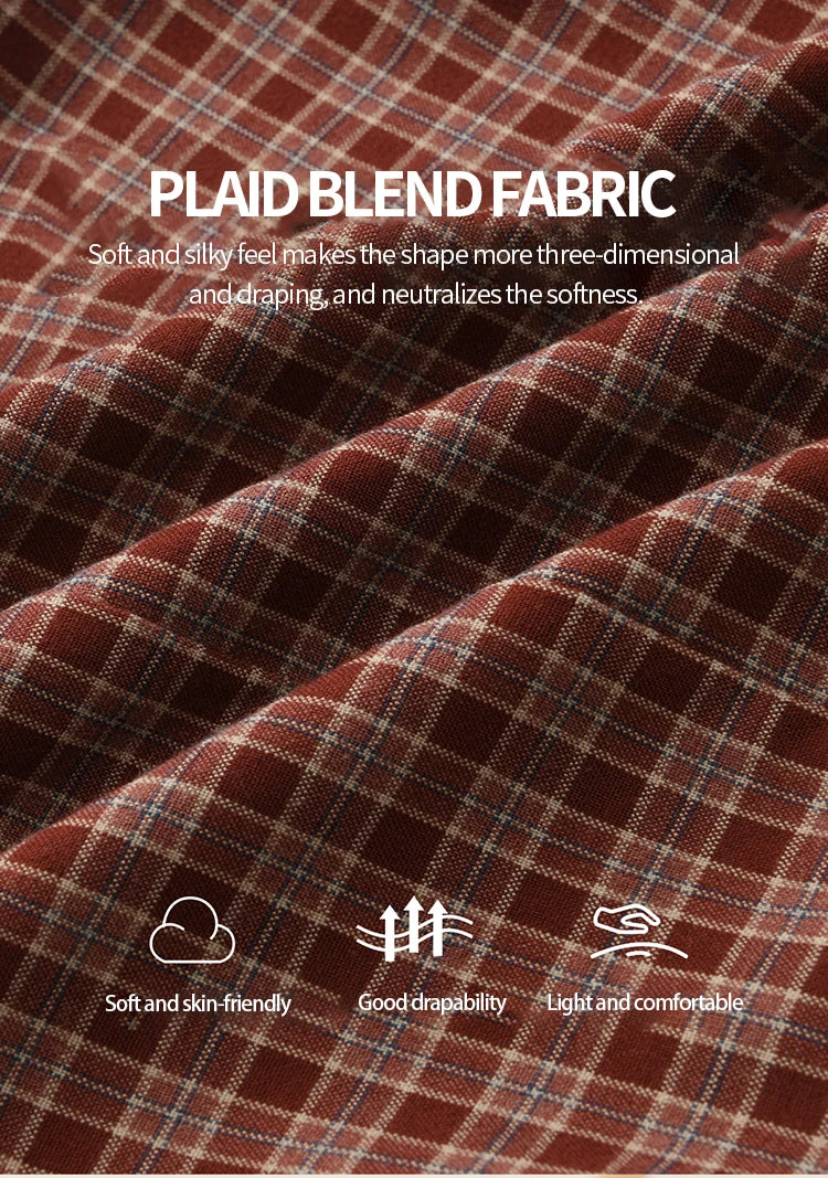 MISHOW Red Tied Plaid Shirt 3D Floral Detail MXE45X2481