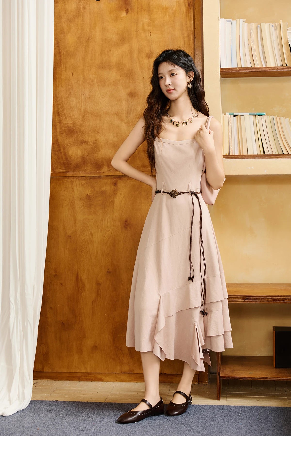 Mishow Frosted Velvet Cardigan & Camisole Dress Set MXE47T1382