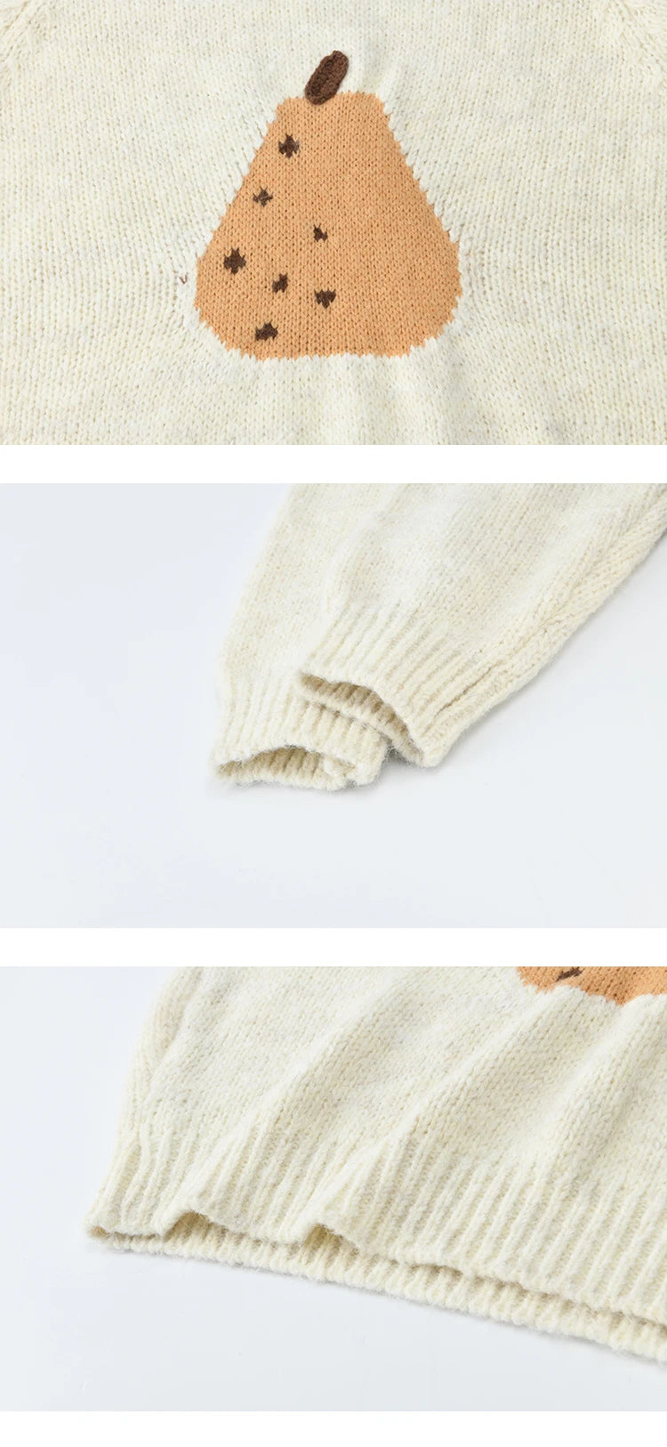 Mishow Pear Pattern Jacquard Crew Neck Pullover MXE94Z2959