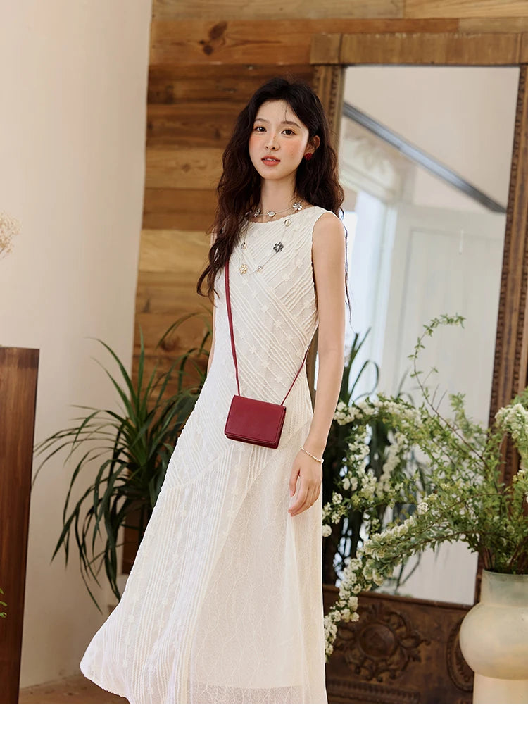 Mishow Asymmetric Lace Fishtail Flower Dress MXE35L2301